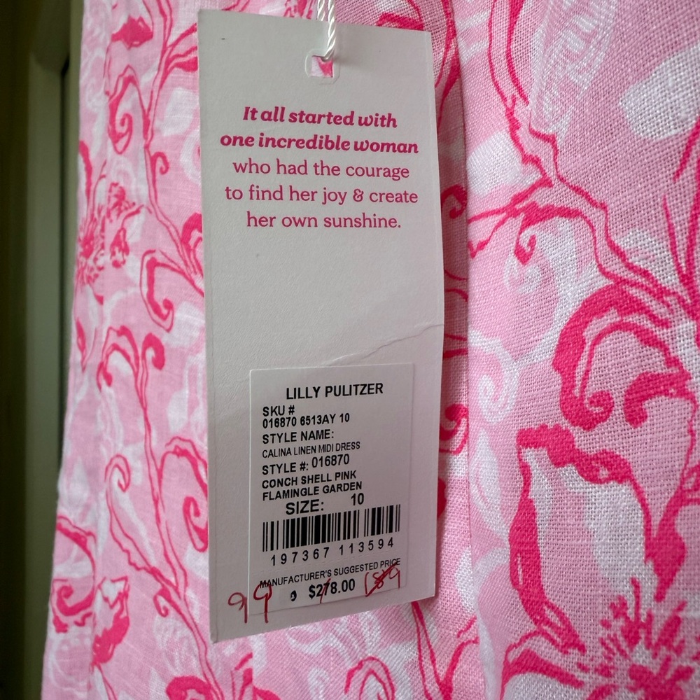 Lilly Pulitzer calina linen midi dress - Picture 3 of 3